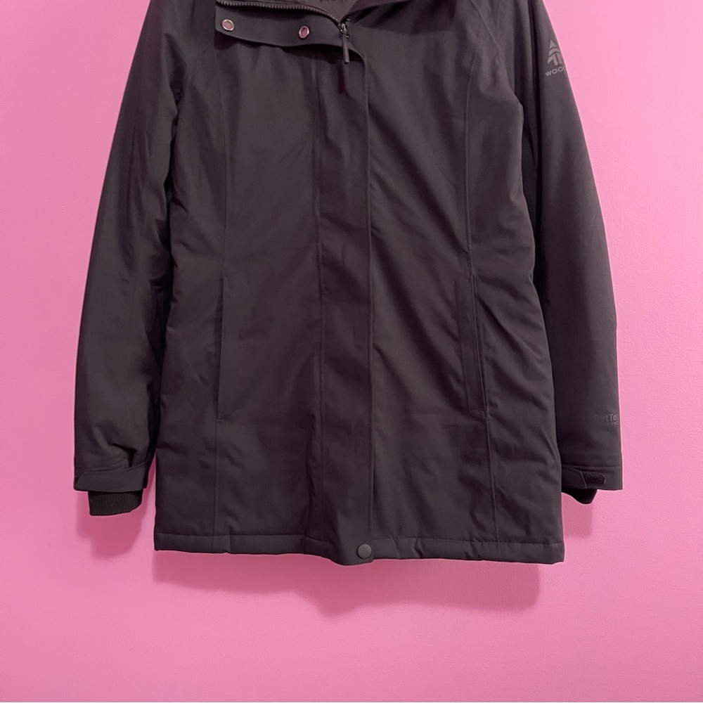 Woods‎ Smythe Down Parka Medium Black Waterproof Winter Coat Jacket - Picture 4 of 14